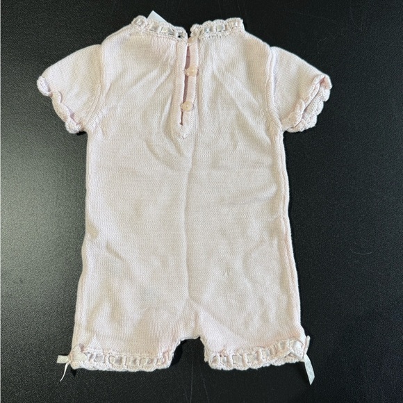 Vintage Knit Romper With Flower Details - Picture 5 of 5